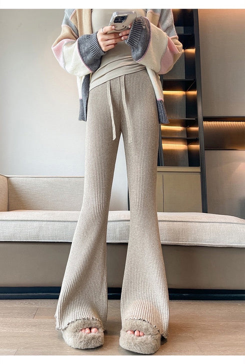 KELTIS Knitted Bootcut Long Pant